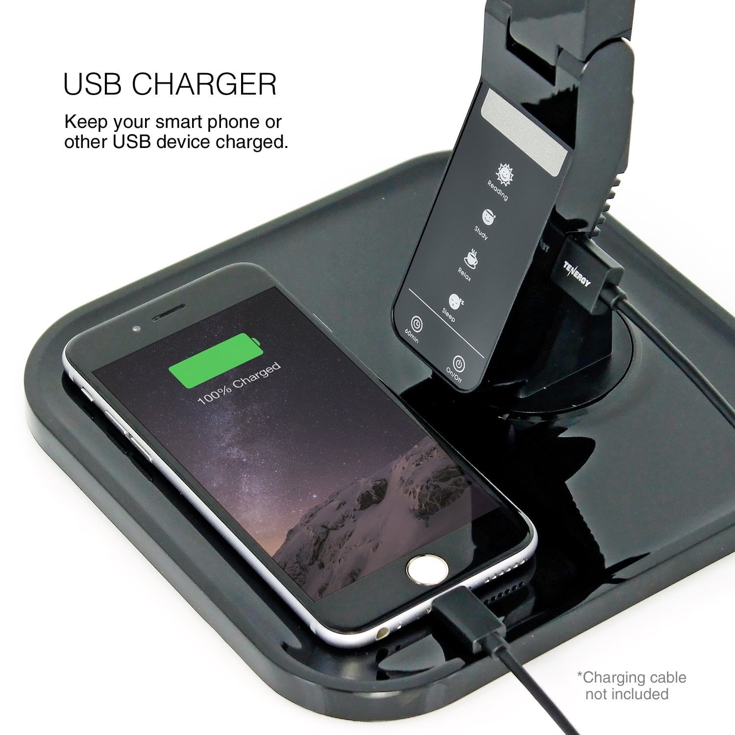 desk lamp with charger
