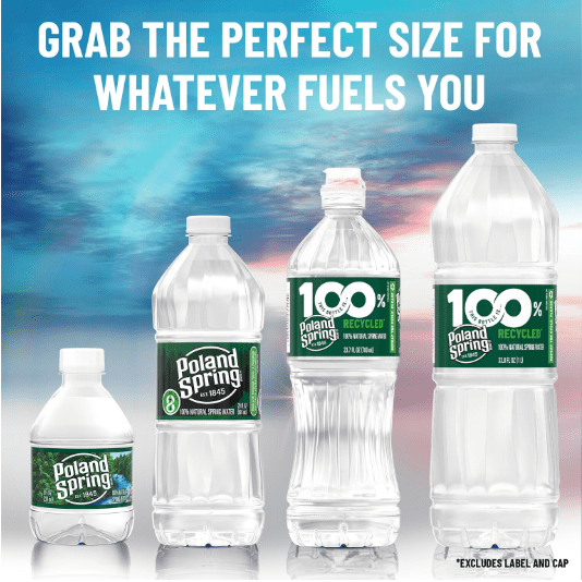 Poland Spring® Pineapple Mango Sparkling Water, 16.9 oz (500 mL) Bottles, 24-Pack Case