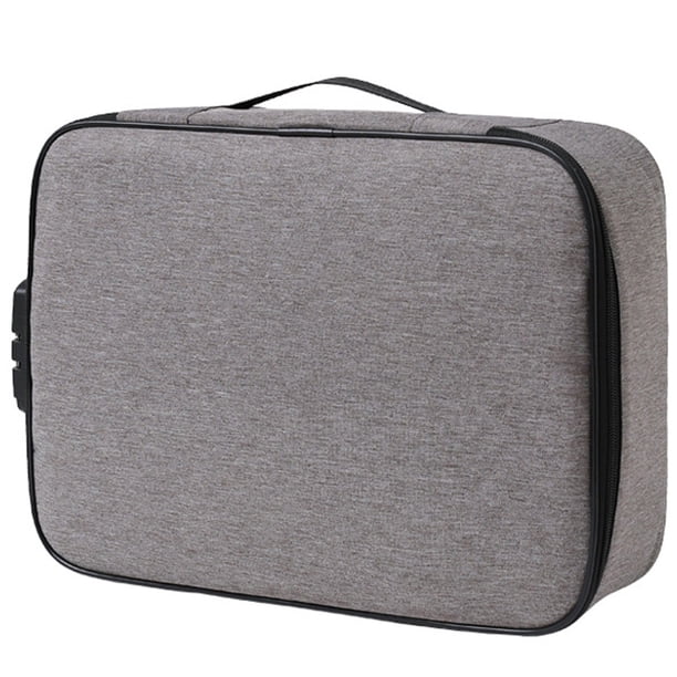 Caja de seguridad para documentos, combinación, portátil, para oficina, organizador de archivos, caja para documentos