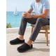 thumbnail image 2 of Pantuflas VeraCosy para hombre estilo mocasín con espuma viscoelástica - negro, 2 of 9