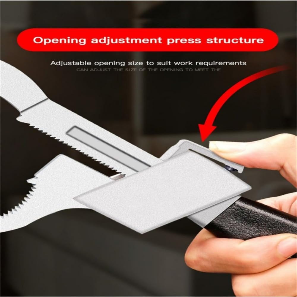 Universal Adjustable Wrench With 3 Chuck Multifunctional Double-ended Bath Wrench Bathroom Repair Hand Tool