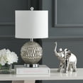 thumbnail image 3 of JONATHAN Y Krister 20.5" Glass/Metal LED Table Lamp, Silver/Ivory, JYL1041A, 3 of 8