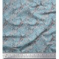 thumbnail image 1 of Soimoi Rayon Fabric Brush Stroke Abstract Printed Craft Fabric by The Yard 42 Inch Wide, 1 of 3