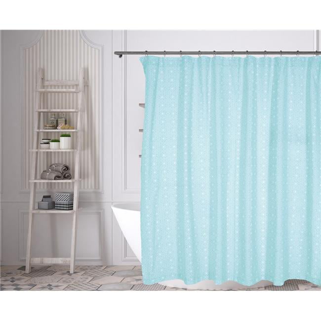 Quick Dry Shower Curtain Mould Seafoam Green Soft Fabric 183.0 x 183.0 cm 