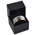 thumbnail image 3 of Valentines Day Gray Ring Women Engraved Gamer Tungsten Custom Gifts Spiral Best Dad Ever, 3 of 7