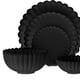thumbnail image 3 of Accesorios en miniatura Sunnimix Vajilla 1 6 Escala Plato Tazón Tazas Comida Cumpleaños Negro, 3 of 8