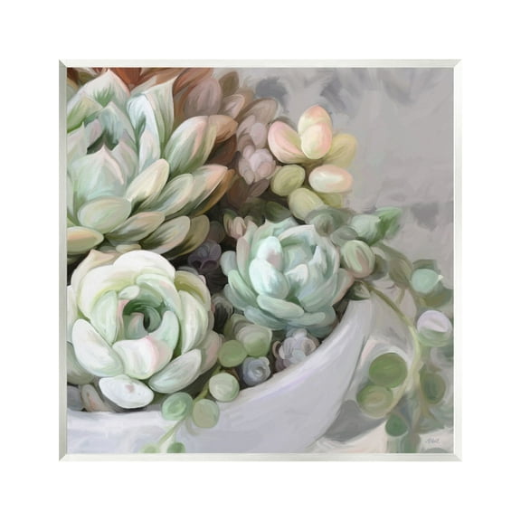 Stupell Industries Succulent Plant Arrangement Botanical & Floral Painting Unframed Art Print Wall Art, 12 x 12