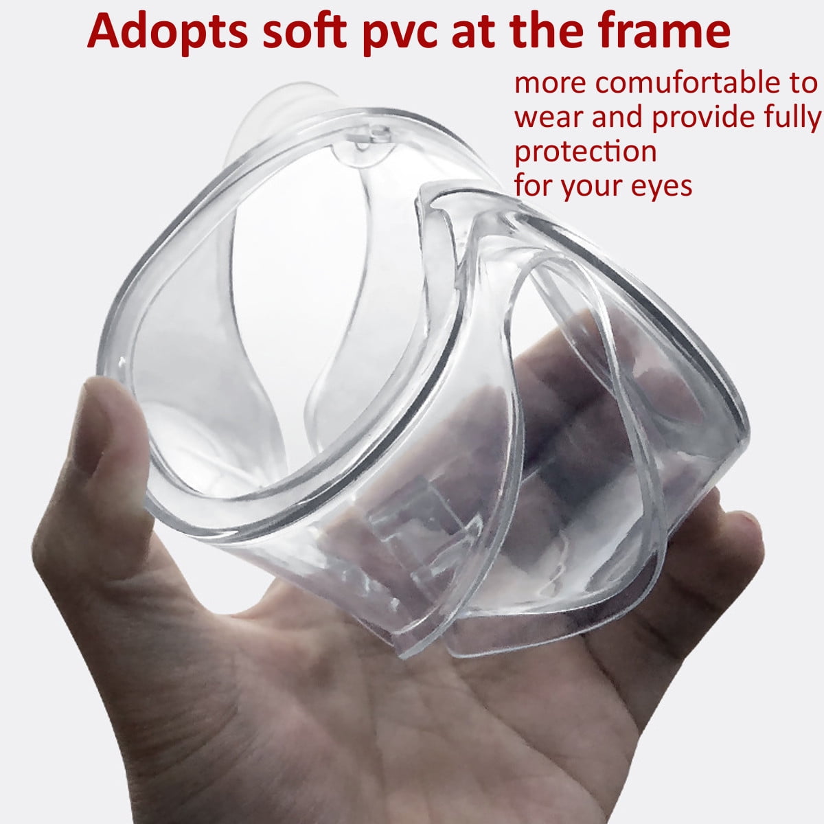 25 Pack Disposable Medical Goggles Wide Vision Safety Protective Anti