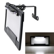 Rear Spare Tire Mount License Plate Relocator Bracket w/ 12-SMD LED License Plate Light For Jeep 2007-2017 Wrangler JK