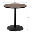 thumbnail image 5 of Hampden Furnishings Bennet Collection Steel Frame 36" Round Top, Round Base, 42" Height, Cafe Table, Black Frame/Mahogany Top, 5 of 5