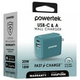 thumbnail image 7 of Liquipel Powertek Two Tone 20W Combo Wall Charger - Green, 7 of 7