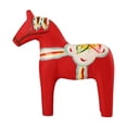 thumbnail image 1 of Sculpture de Cheval Suédois en Bois Peint à la Main Rouge, 1 of 8
