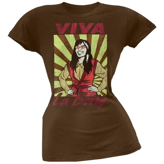 Ugly Betty - Viva La Betty Brown Juniors T-Shirt - X-Large