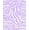 Ivory, Pattern 3, variant on Flatwoven High Traffic Area Rug, Chic Interlocking Wildflower Motif Area Design, Non Slip, Stain Resistant, Washable Area Rugs for Living Room, Bedroom(Purple, 4X6)