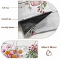 thumbnail image 6 of Pink Spring Floral Area Rugs 3'x5', Washable Small Throw Rugs for Living Room Bedroom, Wooden Elegant Farmhouse Botanical Indoor Outdoor Rug Non-Slip Low Pile Carpet Runner Reversible Floor Mats, 6 of 8