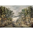 thumbnail image 2 of Pillement, Jean-Baptiste 24x18 White Modern Wood Framed Museum Art Print Titled - Market Scene in an Imaginary Oriental Port, 2 of 4