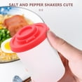 thumbnail image 3 of 2 Medium Salt And Pepper Shakers Moisture Proof ,salt Shaker With Red Covers Lids Plastic Airtight, 3 of 5