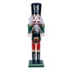 thumbnail image 4 of Escultura de soldado cascanueces para decoración navideña, recuerdo de fiesta Verde, 4 of 7
