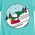 thumbnail image 3 of Peanuts - Snoopy Woodstock Sled - Toddler & Youth Girls Short Sleeve Graphic T-Shirt, 3 of 6