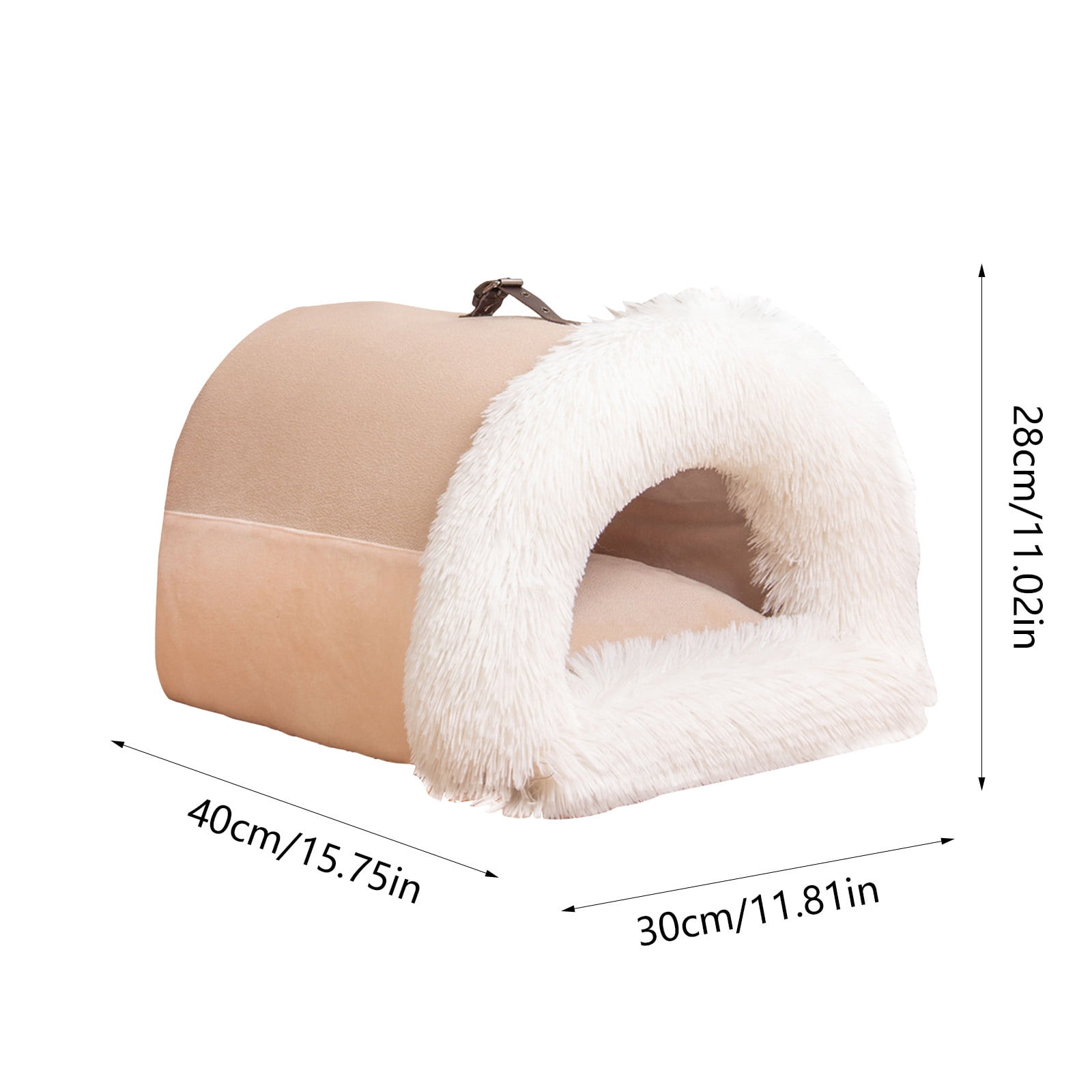 TaTaai 2Pcs Dog Houses Soft Indoor Enclosed Tent Huts Warm Cave Dog Kennel House Type Winter Warm Small Dog Teddy Four Seasons Universal Removable and Washable Dog House Cat Nest Bed Pet Supplies