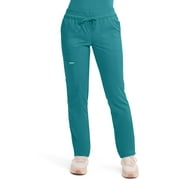 Cherokee Workwear Revolution Women's Scrubs Pant Mid Rise Tapered Leg Drawstring WW105
