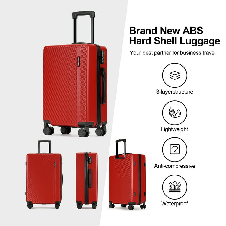 Ginza Travel Carry-On Hardshell Luggage Set, 2 Piece, Lightweight