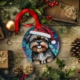 thumbnail image 3 of Affenpinscher Dog Ornaments Ceramic For Christmas, Stained Glass Ornaments Ceramic Christmas 2025, 3 of 7