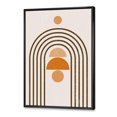 thumbnail image 2 of Designart Abstract Rainbow Sun and Moon In Earth Tones IV FLOAT FRAME WALL ART, 2 of 4