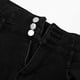 thumbnail image 4 of Pantalones largos Haren Gibobby de cintura alta para Mujer sueltos gruesos cálidos de felpa rectos Black L/28, 4 of 5