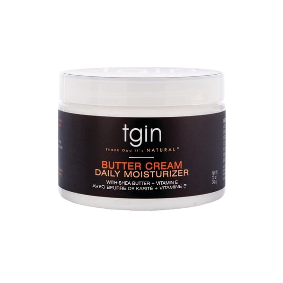 Thank God It's Natural (tgin) Butter Cream Daily Moisturizer for Natural Hair, for Curly Hair 12oz