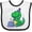 White and Black, variant on Inktastic T-rex 1st Birthday Boys or Girls Baby Bib