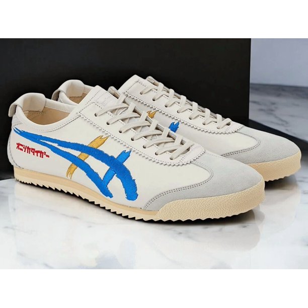 Onitsuka & Tiger MEXICO 66 DELUXE NIPPON MADE 1181A119 101 Authentic WHITE BLUE