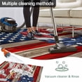 thumbnail image 5 of American Flag Outdoor Rug for Patio/Deck/Porch, Non-Slip Large Area Rug 6 x 9 Ft, Blue Red USA Flag Eagle Wreath Indoor Outdoor Rugs Washable Area Rugs, Reversible Camping Rug Carpet Runner, 5 of 8