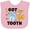 AD-Pink, variant on Inktastic I Got My 1st Tooth with Cute Tooth Baby Boys or Girls Baby Bib