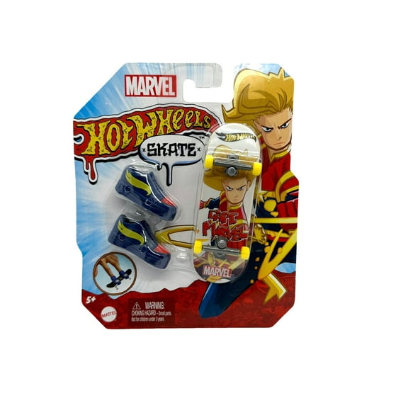 Hot Wheels Skate Tony Hawk Marvel Captain Marvel Mattel Toy Fingerboard