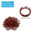 thumbnail image 4 of Uxcell 2.8" Chiffon Flowers Mesh Fabric Flowers Sewing Fabric Appliques Brick Red 10 Pcs, 4 of 6