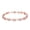Pink-Rose, variant on 14K Gold Plated 3mm Cubic Zirconia Classic Adjustable Tennis Bracelet |Gold Bracelets for Women |Bride Bracelet for Wedding|Size 6.5-8 Inch