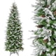 thumbnail image 4 of Costway Árbol de Navidad flocado de 180 cm con 671 puntas de ramas de PVC PE y 280 luces LED de color blanco cálido, 4 of 4