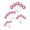 Pink, variant on 20 Pcs Cake Topper Decorations With Gold Balls On Sticks - Cake Picks For Birthday, Wedding, And Party Decorations