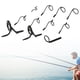 thumbnail image 5 of Juego de 11 guías para caña de pescar de 9 pies, 4 , ojal de caña de pescar de acero inoxidable B Cola Anillo de caña de pescar, 5 of 7