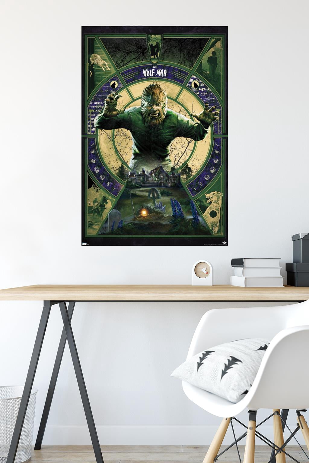 The Wolf Man - Illustration Wall Poster, 22.375" x 34"