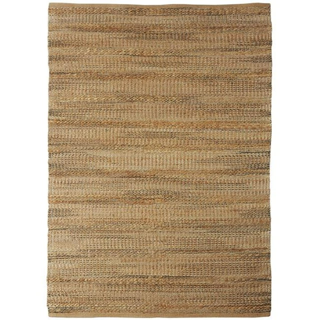 LR Resources EARTH81892MCL7999 Handwoven Hint of Natural Fiber Rectangle Area Rug - Gray