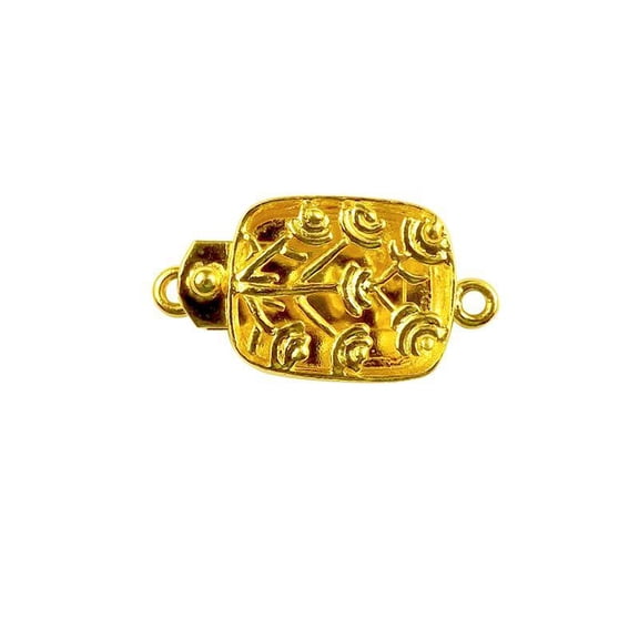 CG-416 18K Gold Overlay Single Hole Multi Strand Clasp