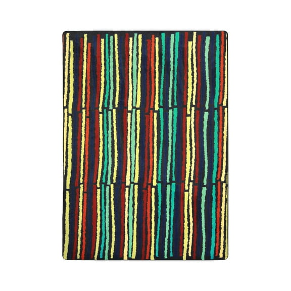 Kid Essentials - Teen Area Rugs Cascade, 7'8" x 10'9", Multicolored