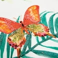 thumbnail image 5 of White Green Butterfly Bliss Decorative Throw Pillow, 5 of 7