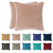 Super Soft Anti-Static Fleece Euro Shams 26"x26" (set of 2)