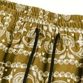 thumbnail image 3 of Mens Boho Paisley Print Shorts High Waisted Drawstring Summer Beach Shorts With Pockets Youth Cool Bandana Short Mens Shorts Elastic Waistband with Pockets, 3 of 6