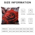 thumbnail image 5 of Nawypu  Rose Butterfly Throw Pillow Covers Flower Gray Black Decorative Pillow Cases Cushion Covers for Sofa Couch Car Bedroom Home Decor, 5 of 5
