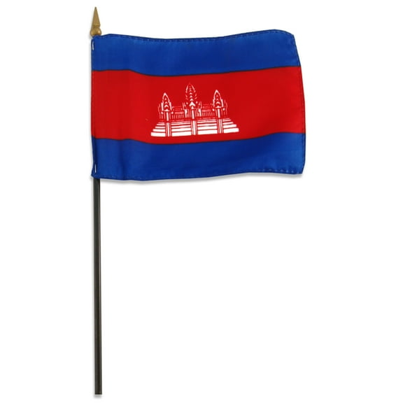 Cambodia flag 4 x 6 inch