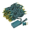 thumbnail image 3 of Novelty Lights 46.5 Feet 140 Light Incandescent Chasing Christmas String, 16 Function Controller, Yellow on Green Wire, UL Listed for Indoor/Outdoor Use, 3 of 5